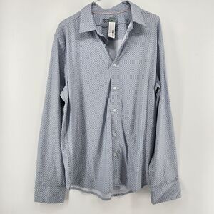Hawker Rye Men's Light Blue Large Commuter Knoven Long Sleeve Shirt NWT